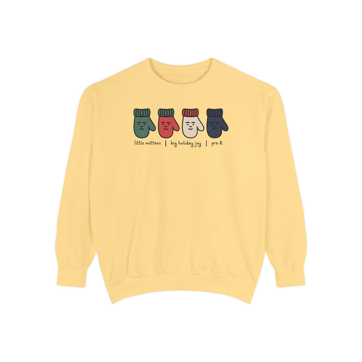 Pre-K Teacher Sweatshirt, Little Mittens Christmas Crewneck, Preschool Staff Christmas Gift, Holiday Gift For Pre-K Teacher, Christmas Teac…