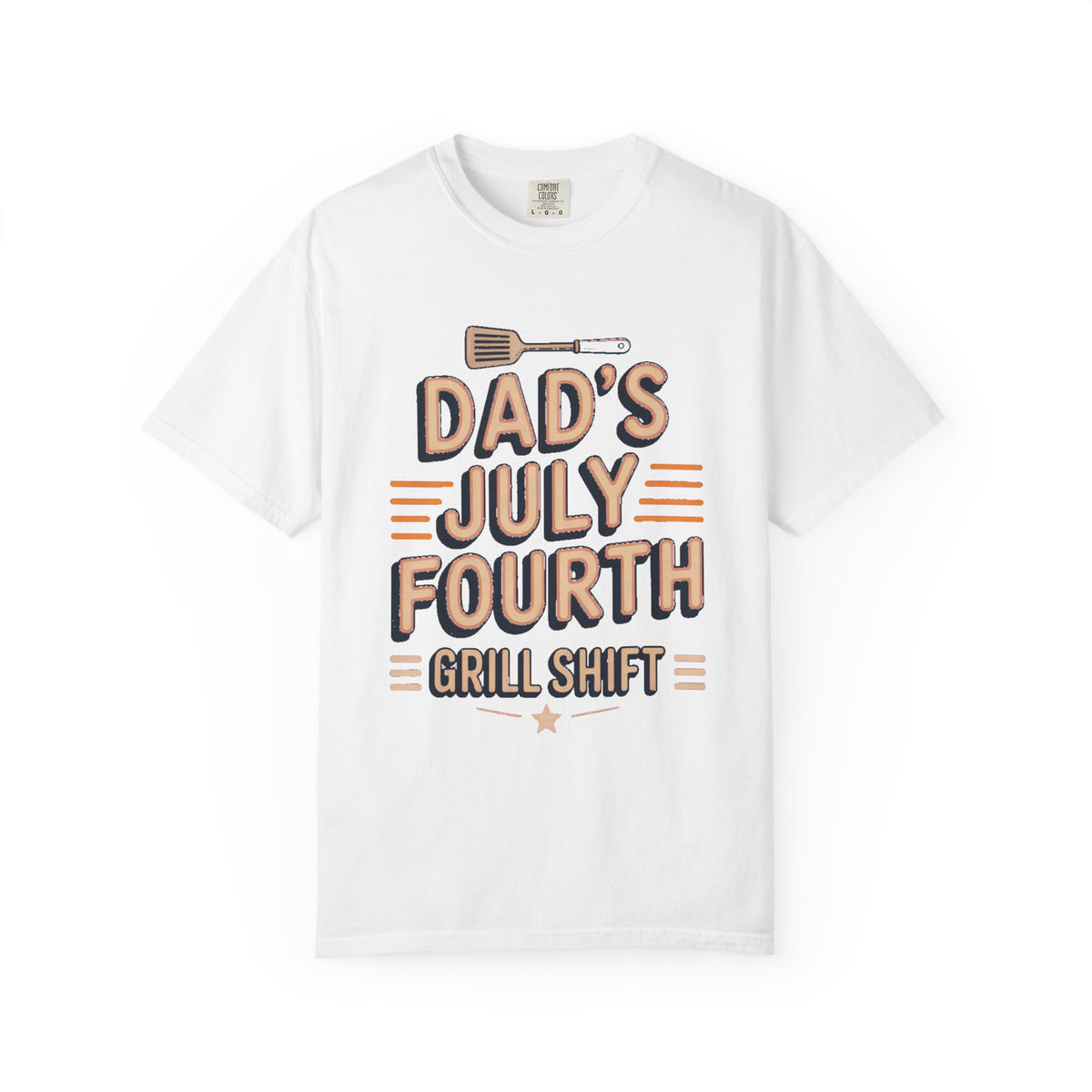 Dad's Fourth of July Shirt, Grill Shift BBQ Dad Tee, Funny Patriotic Grilling Gift For Dad, 4th Of July Dad Shirt, BBQ Dad Gift