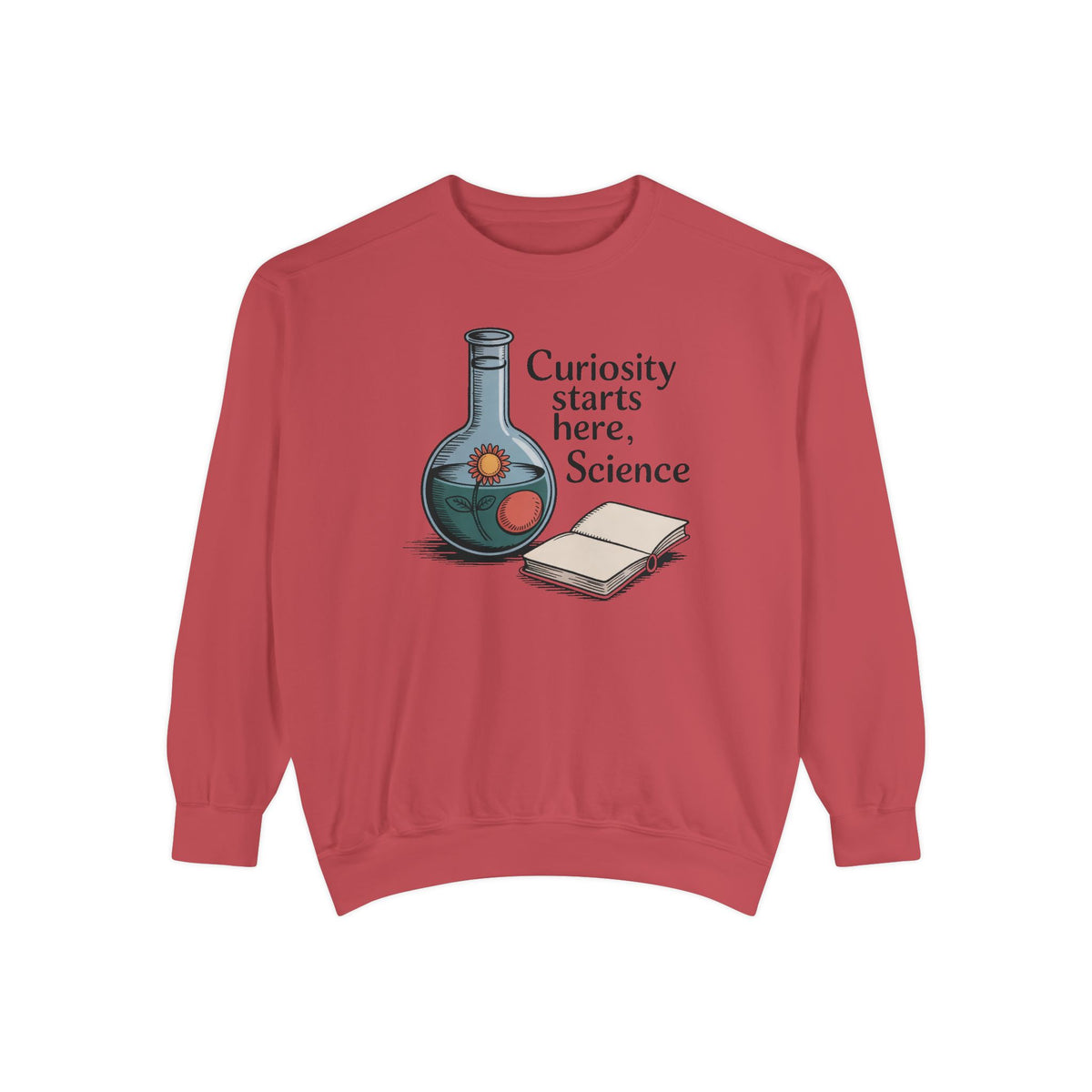 Science Teacher Sweatshirt, Back to School Gift For Science Teacher, Curiosity Starts Here Crewneck, Vintage Lab Flask Tee, Science Teacher…