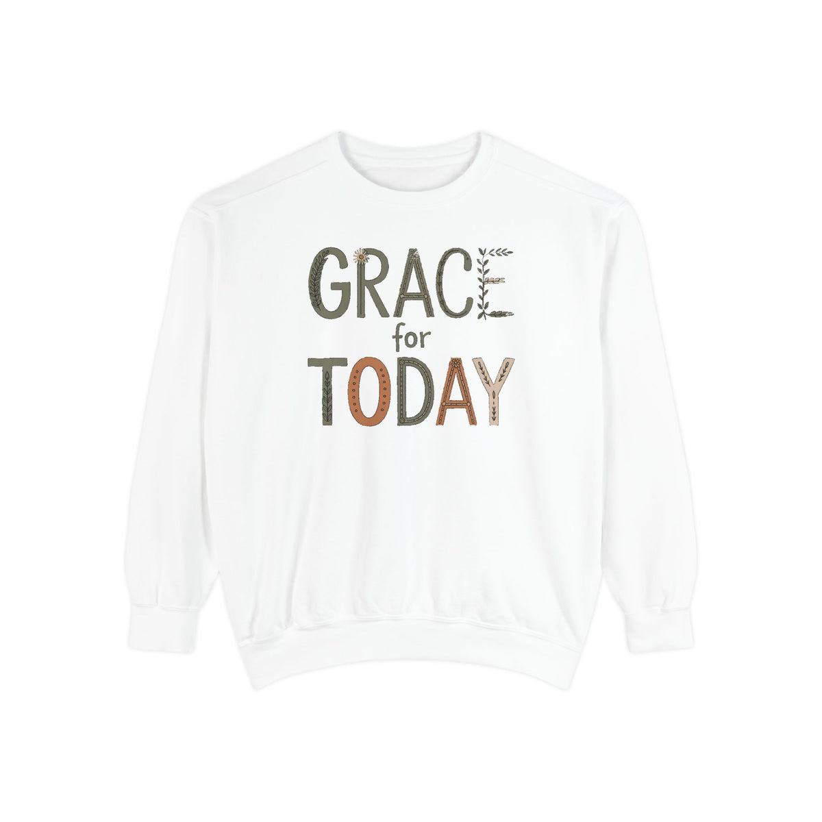 Christian Gift For Women, Grace For Today Sweatshirt, Faith Based Crewneck, Religious Sweatshirt Gift, Christian Woman Gift, Inspirational…