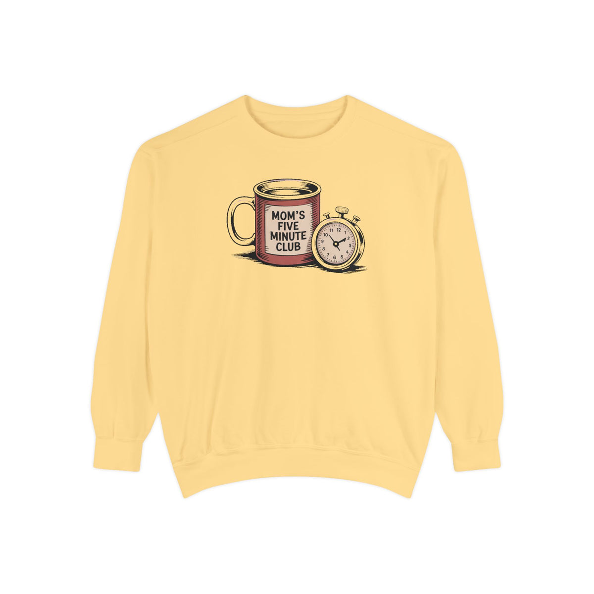Mom's Five Minute Club Sweatshirt, Funny Coffee Lover Gift For Mom, Mothers Day Gift, Coffee Break Crewneck, Gift For Busy Mom, Mom Coffee…