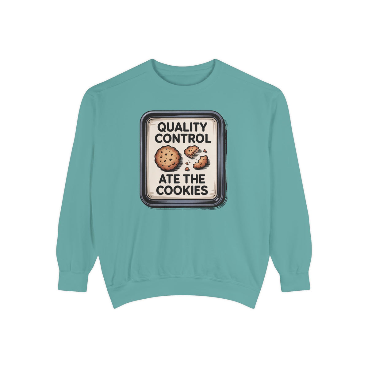 Baker Christmas Sweatshirt, Quality Control Ate The Cookies, Funny Christmas Gift For Baker, Holiday Cookie Crewneck, Funny Baking Tee