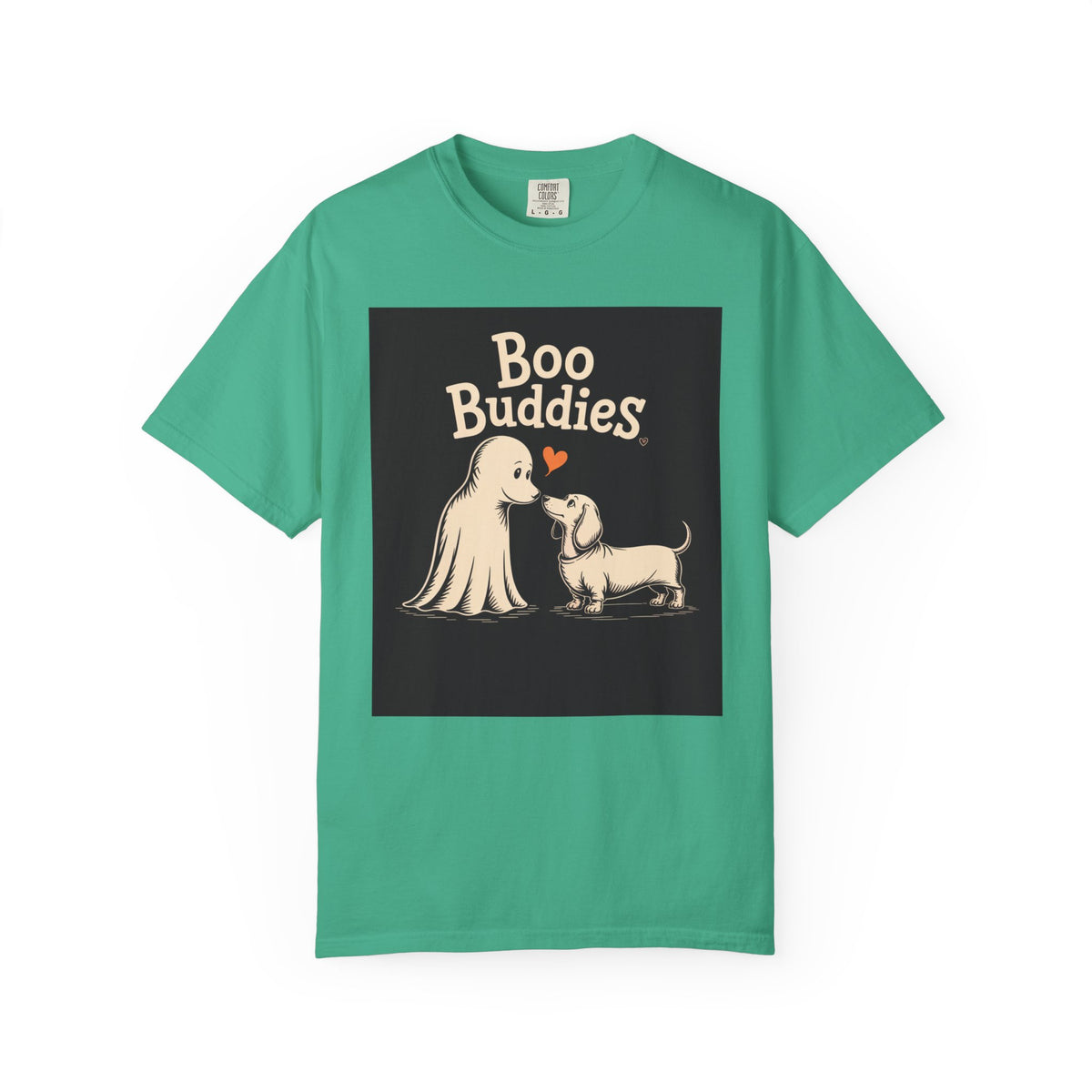 Boo Buddies Halloween Shirt, Ghost And Dachshund T-Shirt, Cute Dog Ghost Halloween Tee, Spooky Season Dog Lover Gift