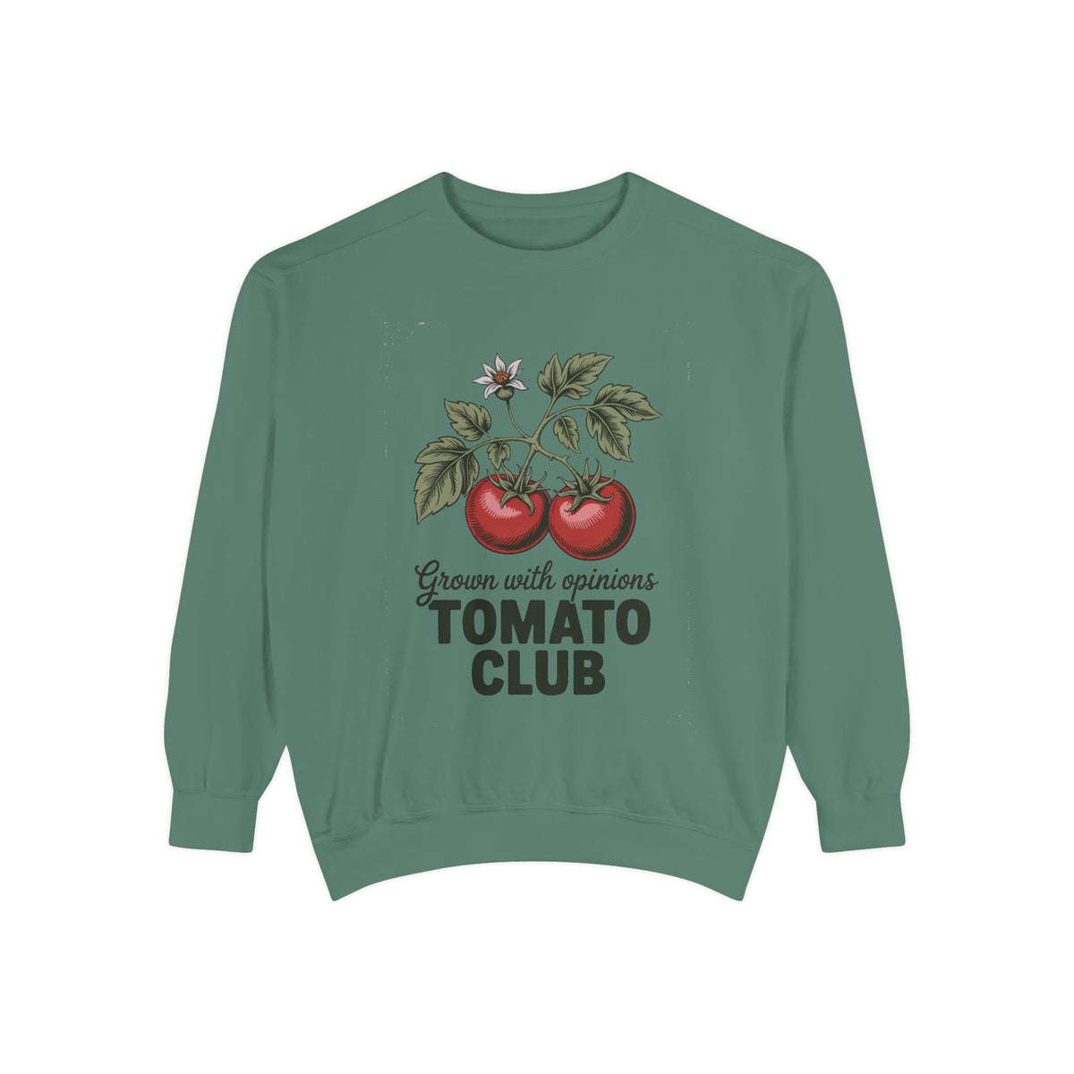 Gardener Sweatshirt, Tomato Club Gift For Gardener, Grown With Opinions Funny Garden Crewneck, Vegetable Gardening Hobby Gift