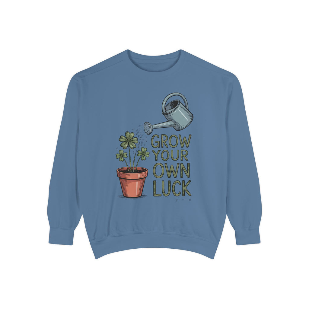 Gardener Sweatshirt, St Patrick's Day Gift For Gardener, Grow Your Own Luck Shirt, Plant Lover Sweatshirt, Shamrock Garden Gift, Lucky Gard…