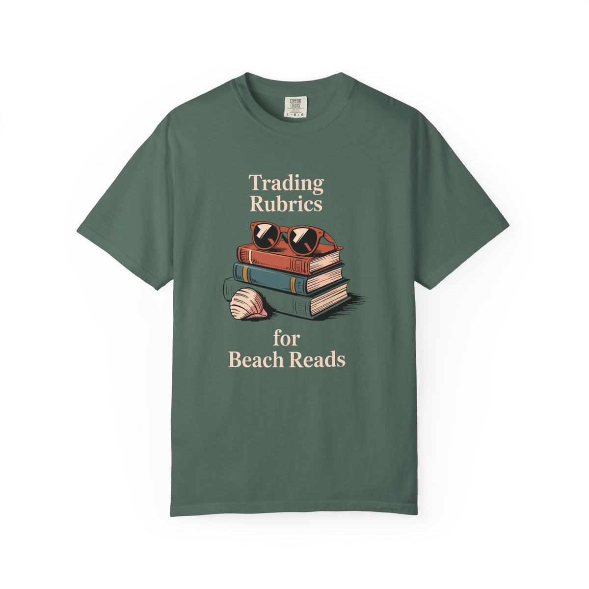 ELA Teacher Shirt, End of Year Teacher Gift, Trading Rubrics for Beach Reads Tee, English Teacher Appreciation Gift, Book Lover Shirt