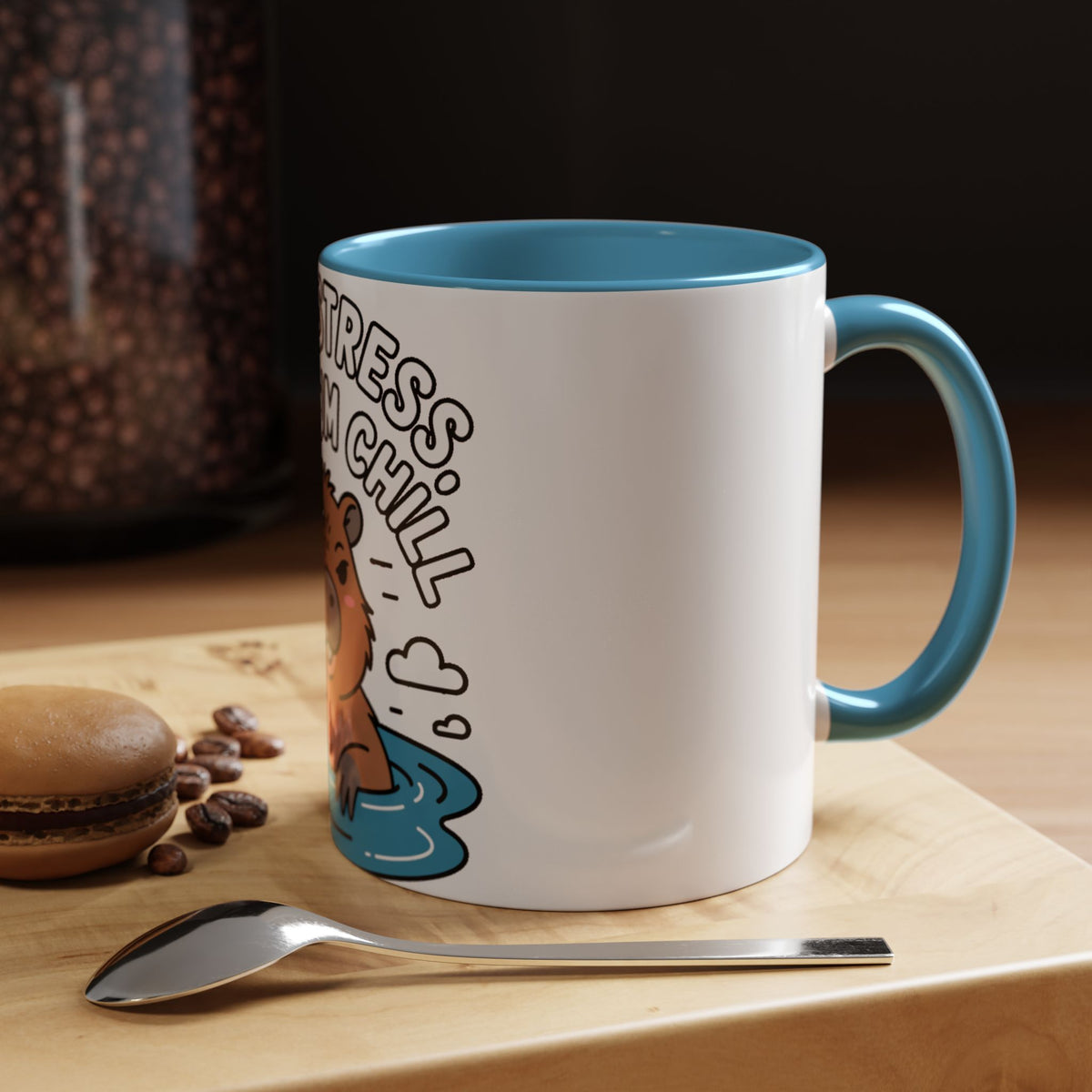 Zero Stress Capybara Mug, Funny Chill Capybara Coffee Cup, Cute Hot Spring Animal Gift, Zero Stress Maximum Chill Mug