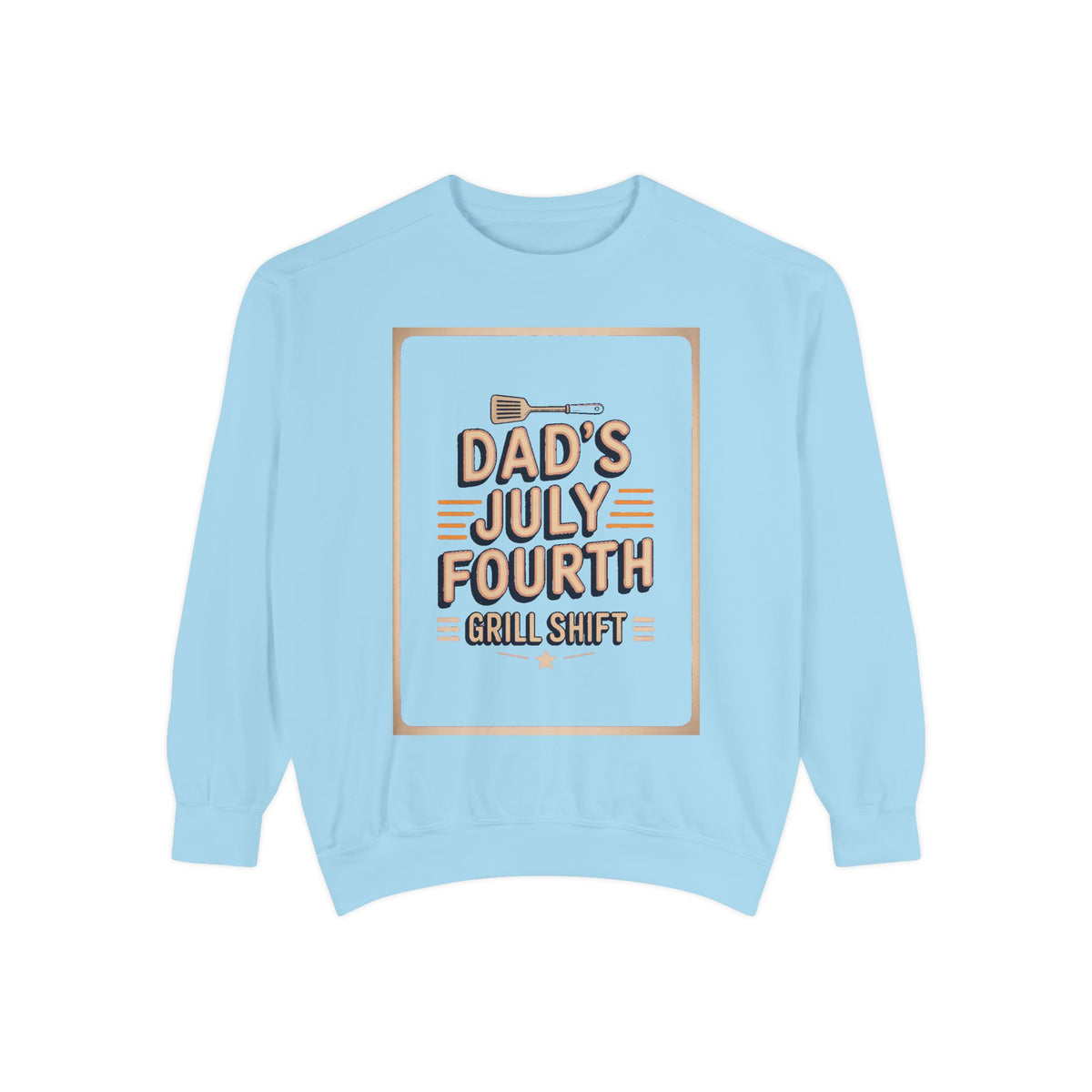 Dad BBQ Sweatshirt, Fourth Of July Grill Master Gift, Dad's Grill Shift Crewneck, Patriotic Dad Gift, Funny July 4th Sweatshirt For Dad
