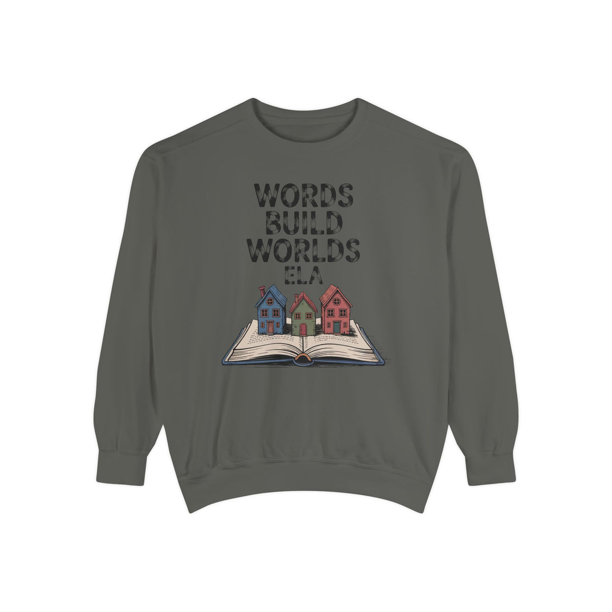 ELA Teacher Sweatshirt, Words Build Worlds Crewneck, English Teacher Retirement Gift, Language Arts Teacher Tee, ELA Teacher Appreciation S…