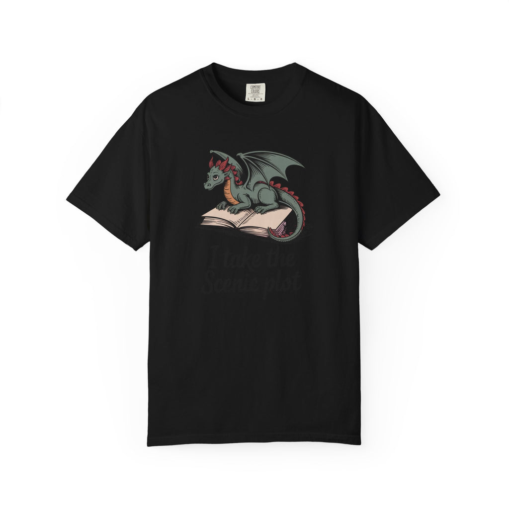 Fantasy Reader Shirt, I Take The Scenic Plot, Dragon Book Lover Gift, Bookworm T-Shirt, Fantasy Book Lover Tee, Reading Hobby Shirt