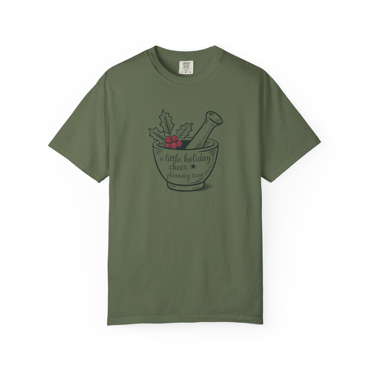 Pharmacy Team Christmas Shirt, A Little Holiday Cheer Tee, Pharmacy Christmas Crew Gift, Funny Pharmacist Holiday Shirt, Pharmacy Staff Tee