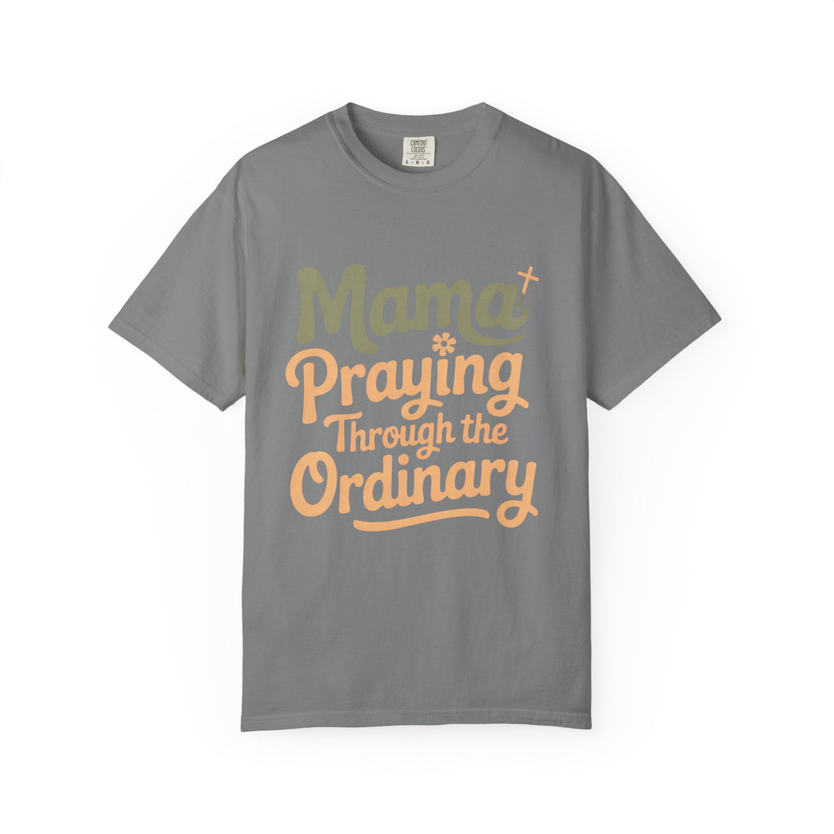 Christian Mom Shirt, Mama Praying Through The Ordinary Tee, Faith Based Gift For Mom, Religious Mom Shirt, Christian Mama Gift, Mothers Day…