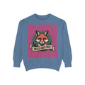 Retro Fox Badge Sweatshirt, Vintage Wildlife Crewneck, Wild and Free Outdoor Sweatshirt, Fox Lover Gift