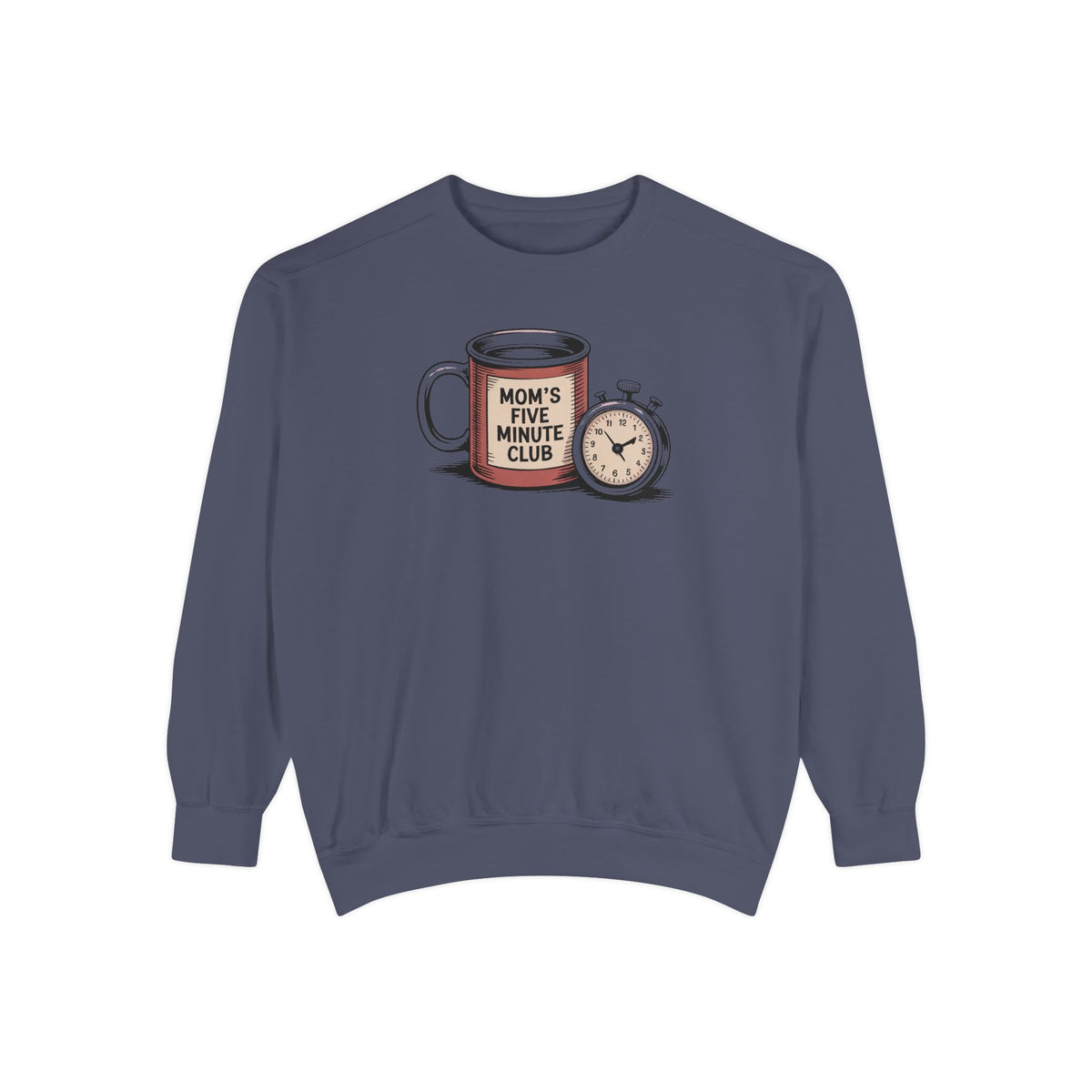 Mom's Five Minute Club Sweatshirt, Funny Coffee Lover Gift For Mom, Mothers Day Gift, Coffee Break Crewneck, Gift For Busy Mom, Mom Coffee…