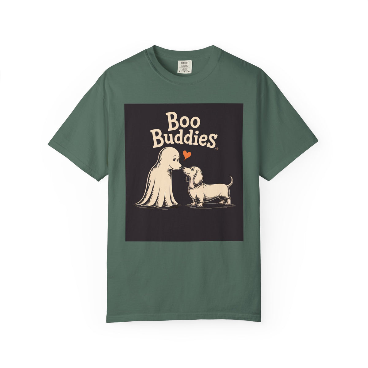Boo Buddies Halloween Shirt, Ghost And Dachshund T-Shirt, Cute Dog Ghost Halloween Tee, Spooky Season Dog Lover Gift
