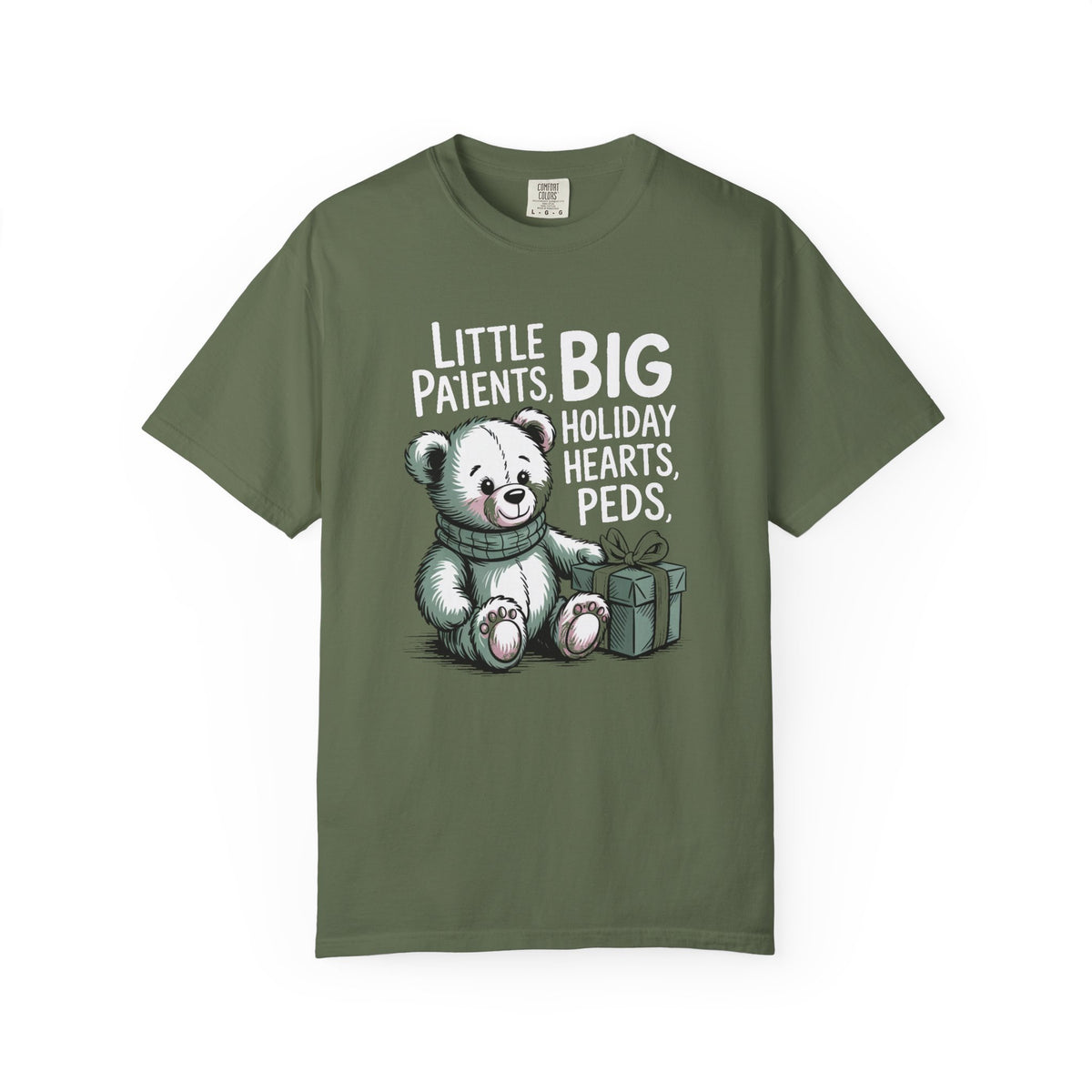 Pediatric Nurse Shirt, Peds Crew Christmas Gift, Little Patients Big Holiday Hearts Tee, Nurse Christmas Crew Shirt, PEDS Holiday Gift For…