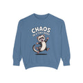 Funny Ferret Sweatshirt, Chaos In A Tiny Body Crewneck, Cute Ferret Lover Gift, Embroidered Style Ferret Sweatshirt For Pet Owners