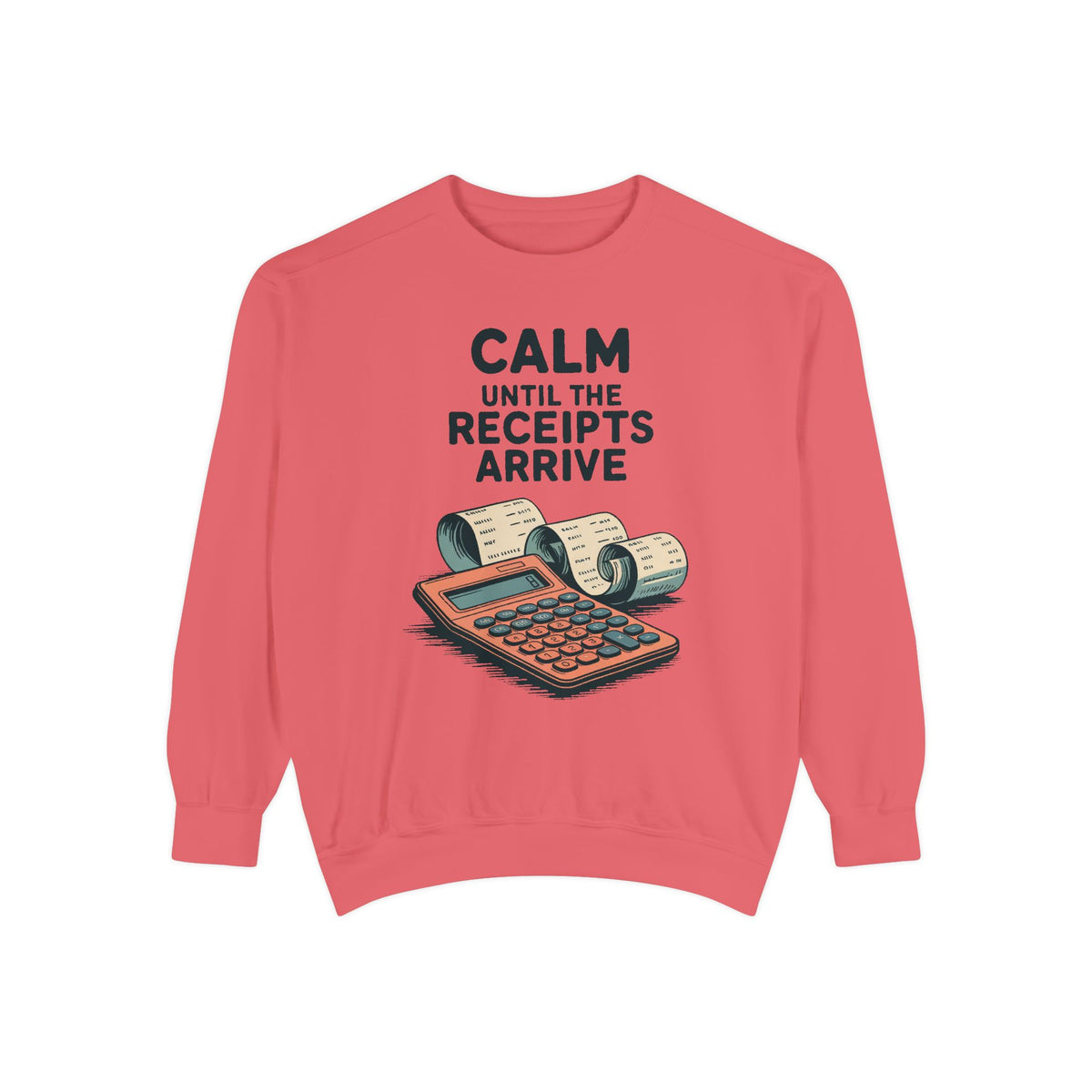 Accountant Sweatshirt, Calm Until The Receipts Arrive, Funny Accountant Gift, Tax Season Sweatshirt, Sarcastic Accounting Crewneck, CPA Gift