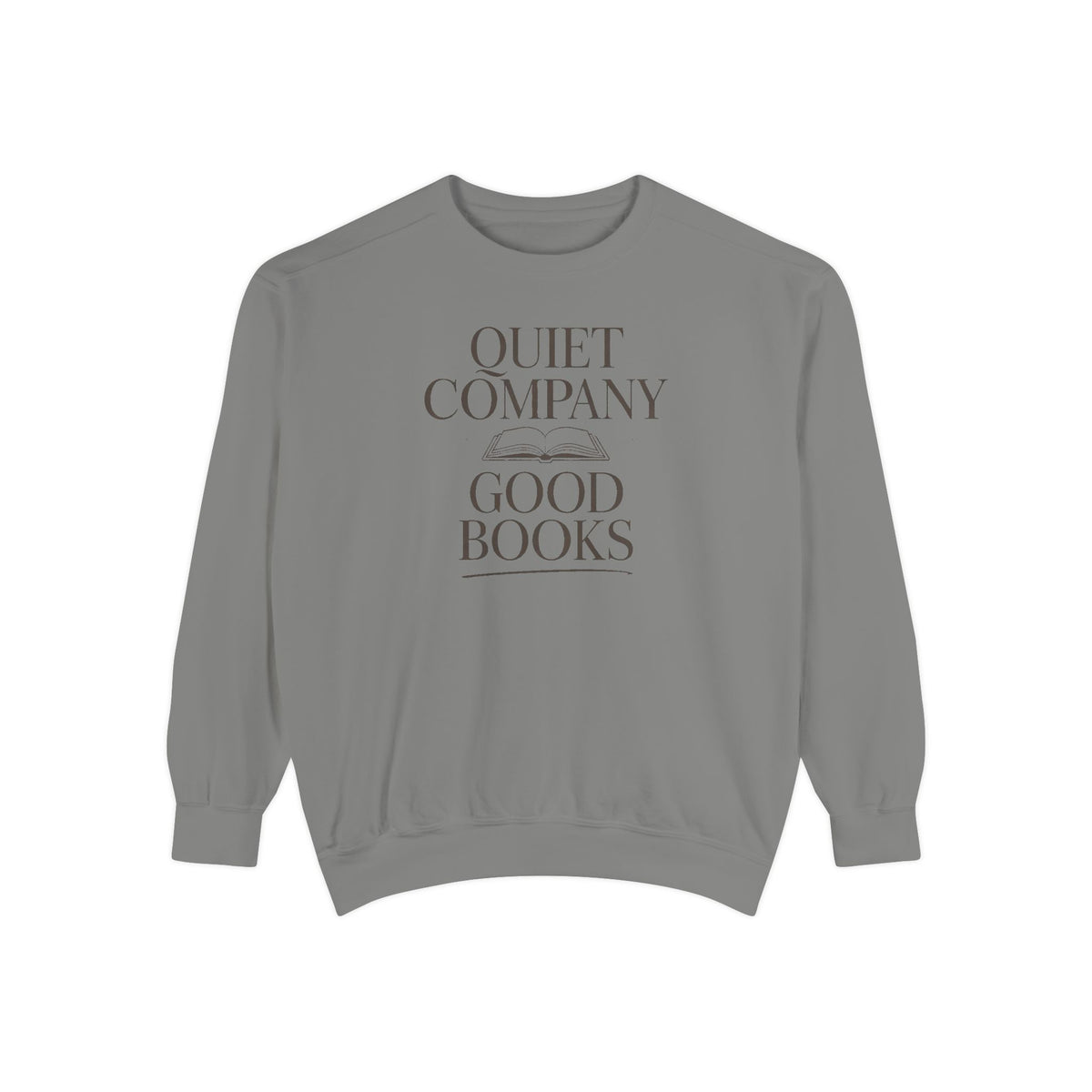 Introvert Reader Sweatshirt, Quiet Company Good Books Crewneck, Book Lover Gift, Reading Hobby Sweatshirt, Bookish Gift For Introverts