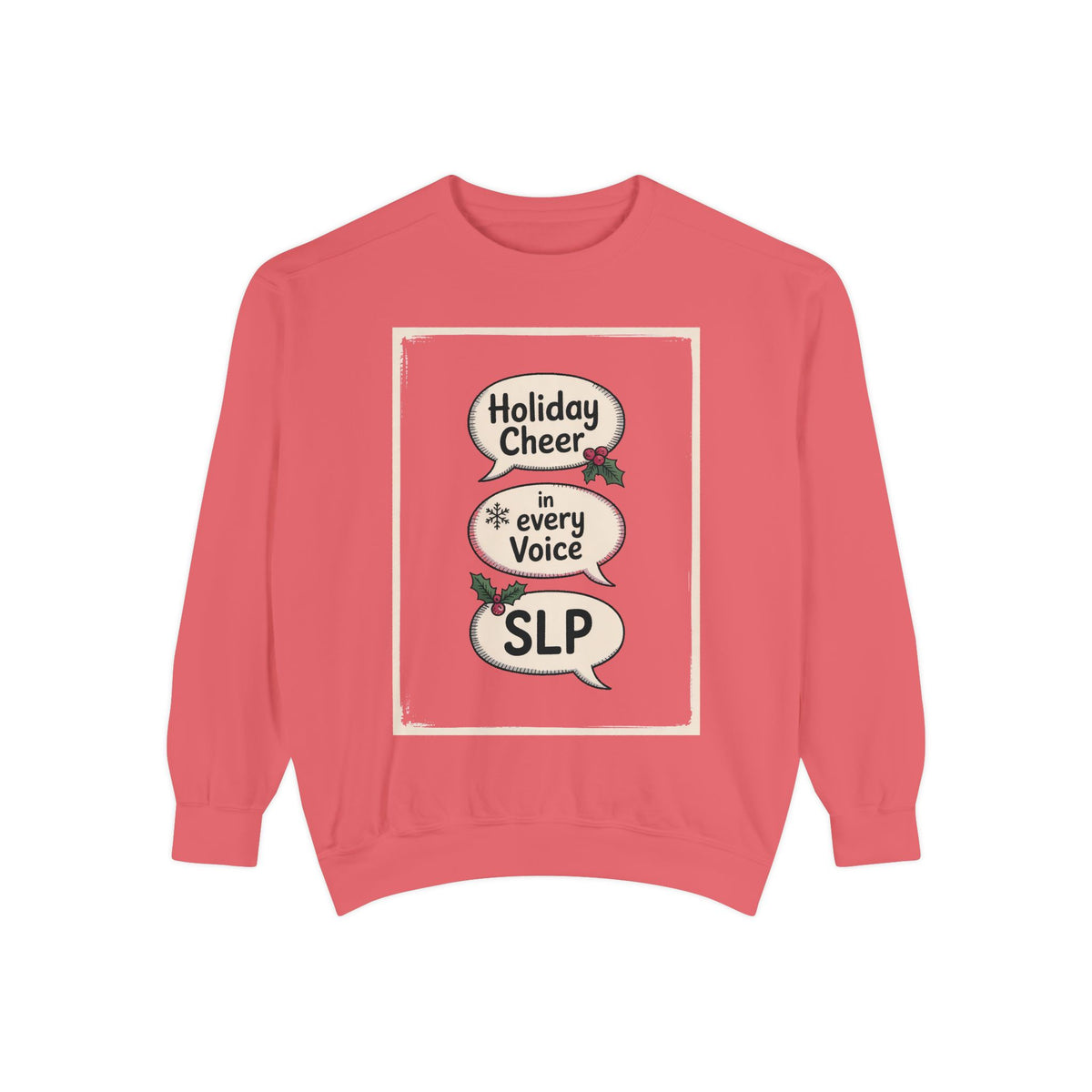SLP Christmas Sweatshirt, Holiday Cheer In Every Voice, Speech Language Pathologist Gift, SLP Crew Christmas Shirt, Speech Therapist Holida…