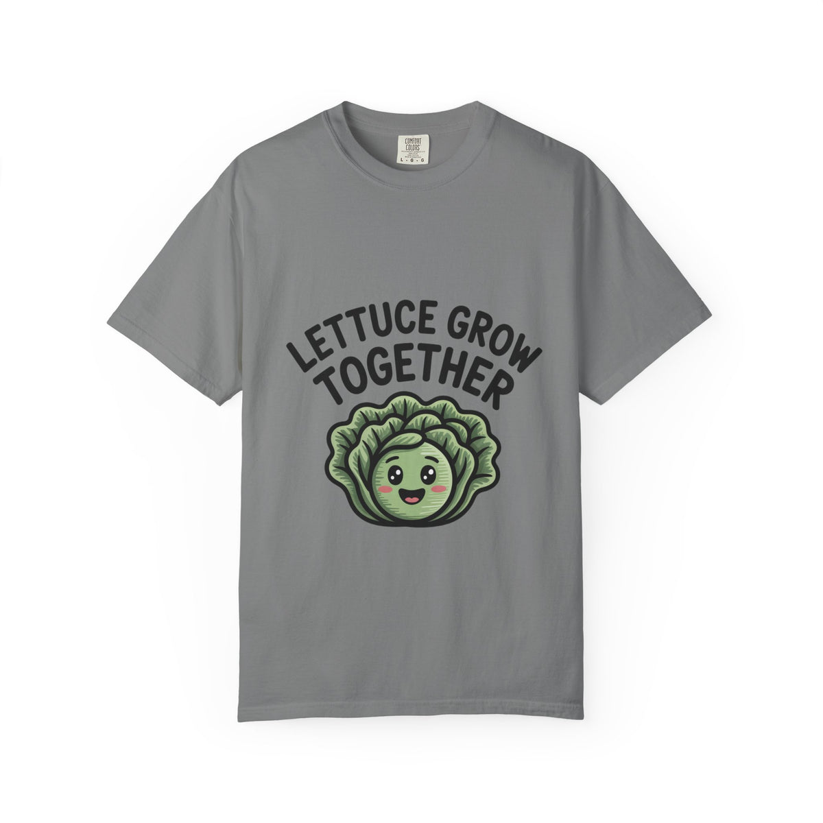 Lettuce Grow Together Shirt, Funny Vegetable Pun T-Shirt, Cute Cartoon Lettuce Tee, Gardener Gift, Plant Lover Shirt