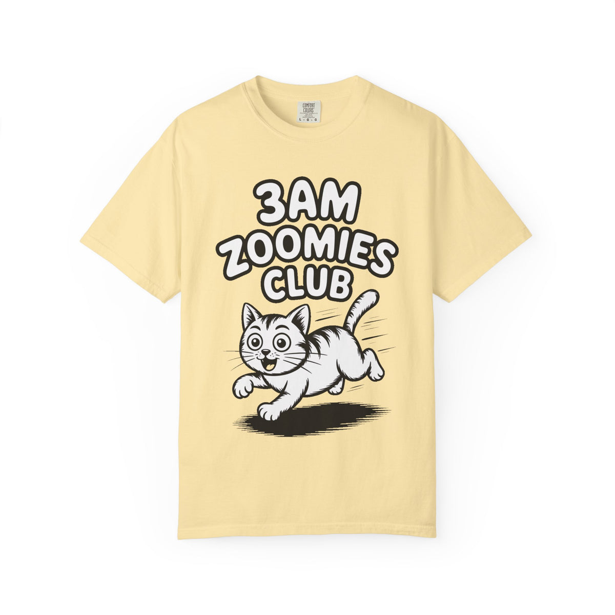 3AM Zoomies Club Shirt, Funny Cat T-Shirt, Crazy Cat Lady Gift, Cute Cartoon Cat Tee, Cat Owner Gift, Zoomies Cat Lover Shirt
