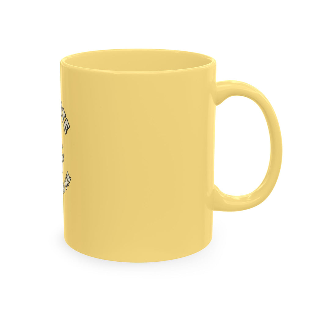 Namaste Away From Me Ceramic Mug — Funny Yoga Duck Coffee Cup