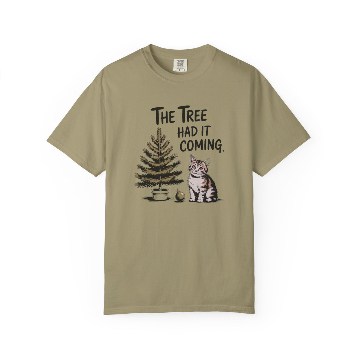 Cat Lover Christmas Shirt, The Tree Had It Coming Tee, Funny Cat Christmas Gift, Cat Owner Holiday Shirt, Christmas Cat Lover Gift