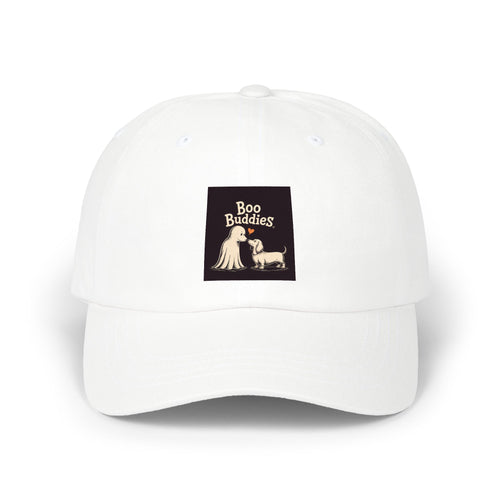 Boo Buddies Halloween Dad Cap, Cute Ghost Dachshund Embroidered Hat, Spooky Season Dog Lover Gift, Funny Halloween Cap for Dog Mom