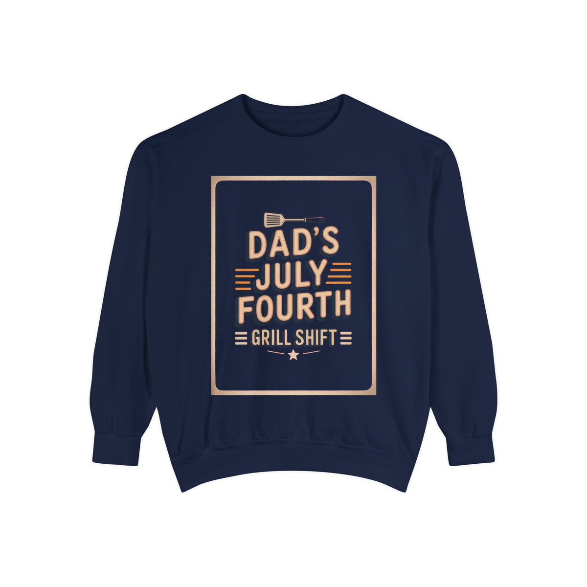 Dad BBQ Sweatshirt, Fourth Of July Grill Master Gift, Dad's Grill Shift Crewneck, Patriotic Dad Gift, Funny July 4th Sweatshirt For Dad