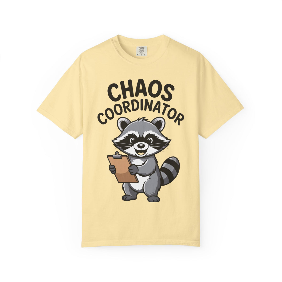 Chaos Coordinator Raccoon Shirt, Funny Raccoon T-Shirt, Trash Panda Gift, Cute Clipboard Raccoon Tee, Sarcastic Work Shirt