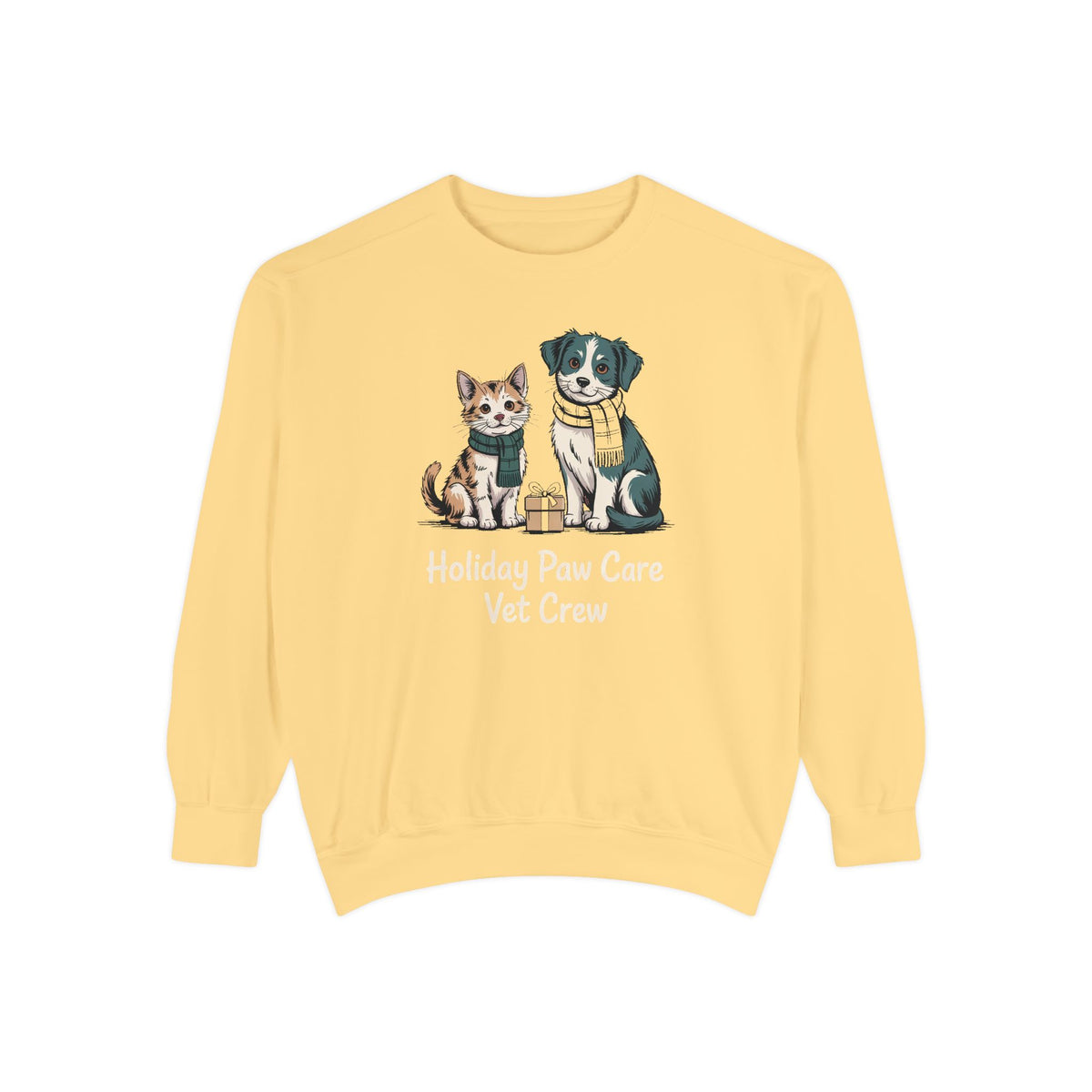Vet Crew Sweatshirt, Holiday Paw Care Christmas Gift For Veterinarian, Vet Tech Christmas Shirt, Veterinary Crew Holiday Sweatshirt, Vet Of…
