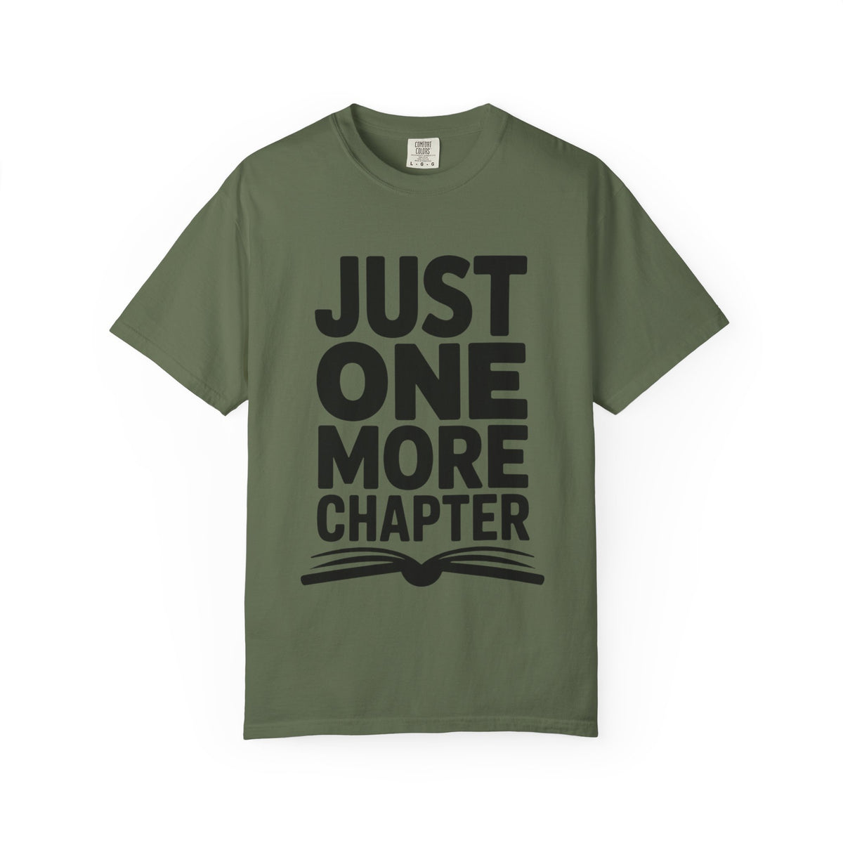 Just One More Chapter Shirt, Funny Book Lover T-Shirt, Bookworm Gift, Reading Addict Tee, Minimalist Typography Bookish Shirt