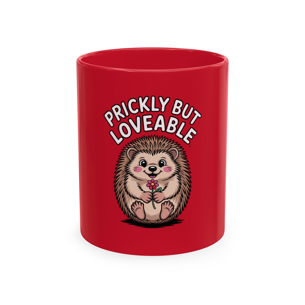 Prickly But Loveable Hedgehog Mug, Cute Hedgehog Coffee Cup, Funny Animal Lover Gift, Hedgehog Lover Present
