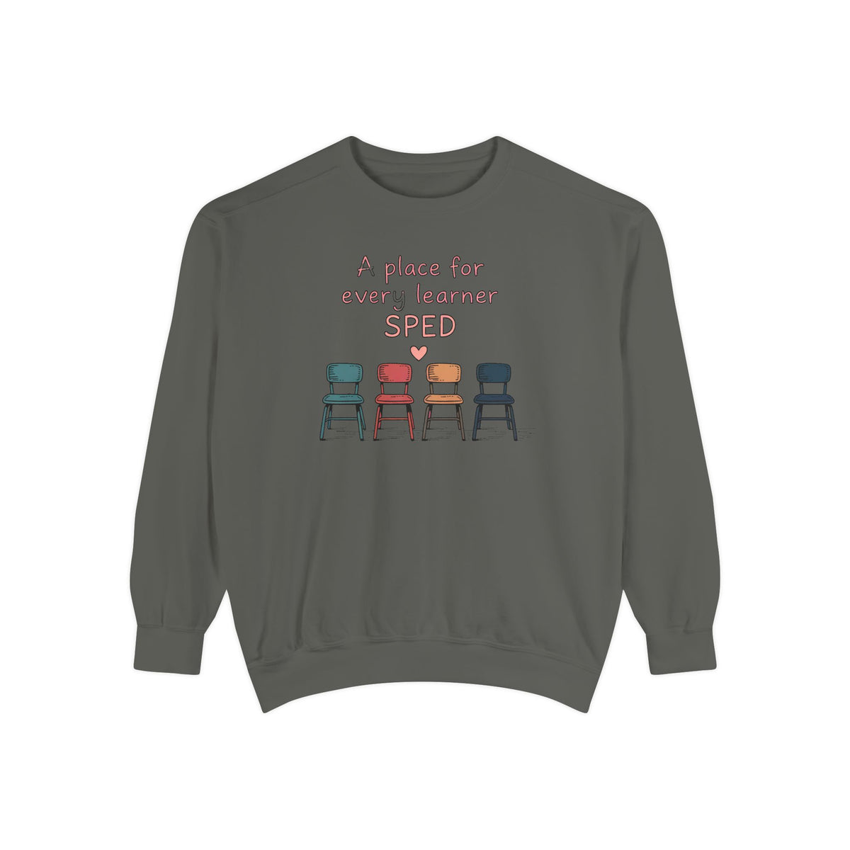 SPED Teacher Sweatshirt, A Place For Every Learner, Back To School Gift For Special Education Teacher, Inclusion Classroom Tee