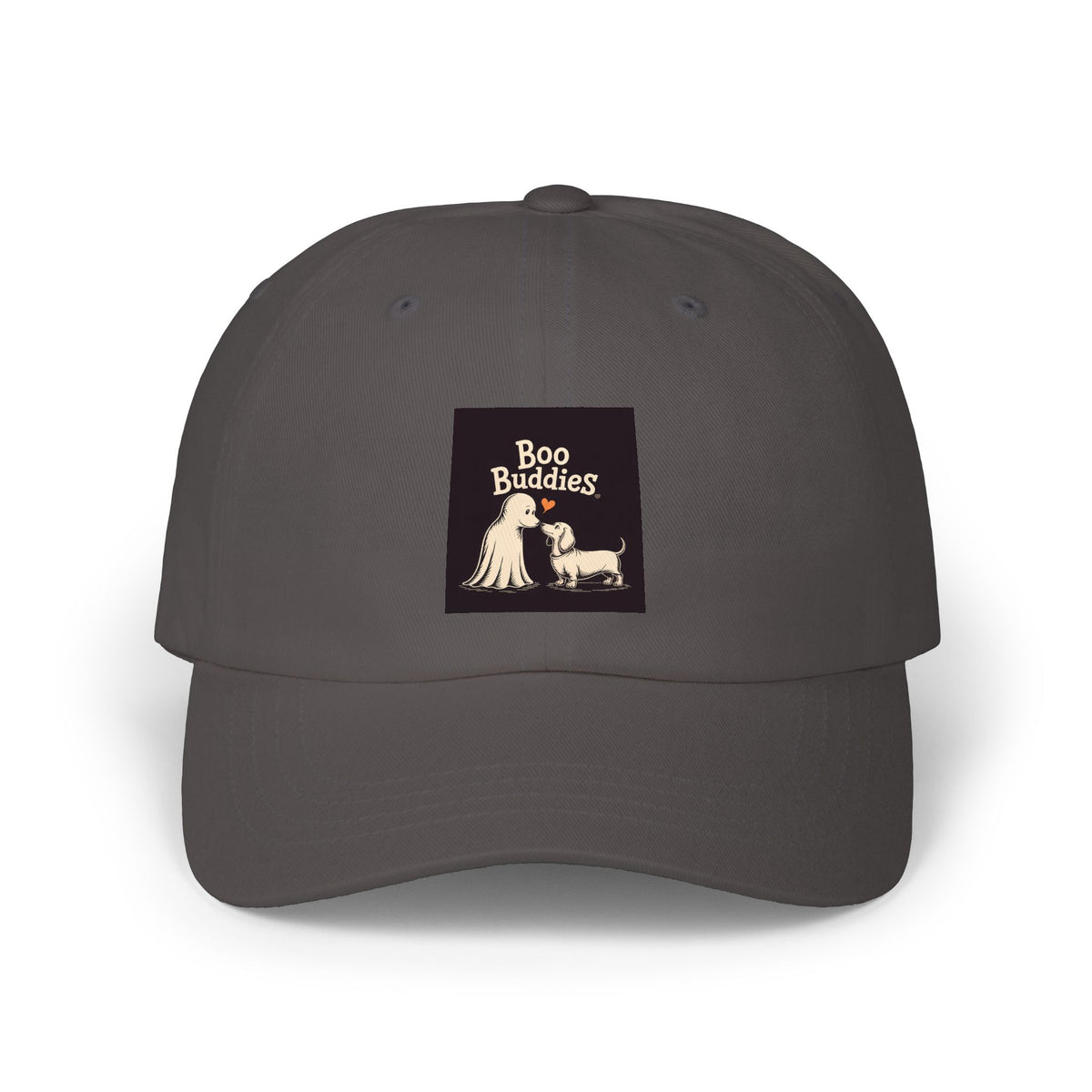 Boo Buddies Halloween Dad Cap, Cute Ghost Dachshund Embroidered Hat, Spooky Season Dog Lover Gift, Funny Halloween Cap for Dog Mom
