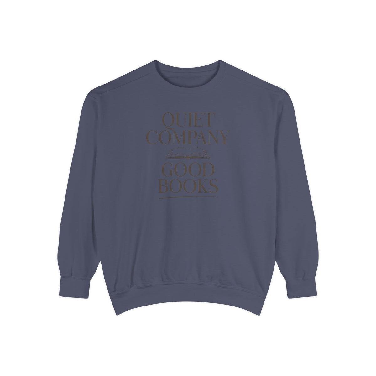 Introvert Reader Sweatshirt, Quiet Company Good Books Crewneck, Book Lover Gift, Reading Hobby Sweatshirt, Bookish Gift For Introverts
