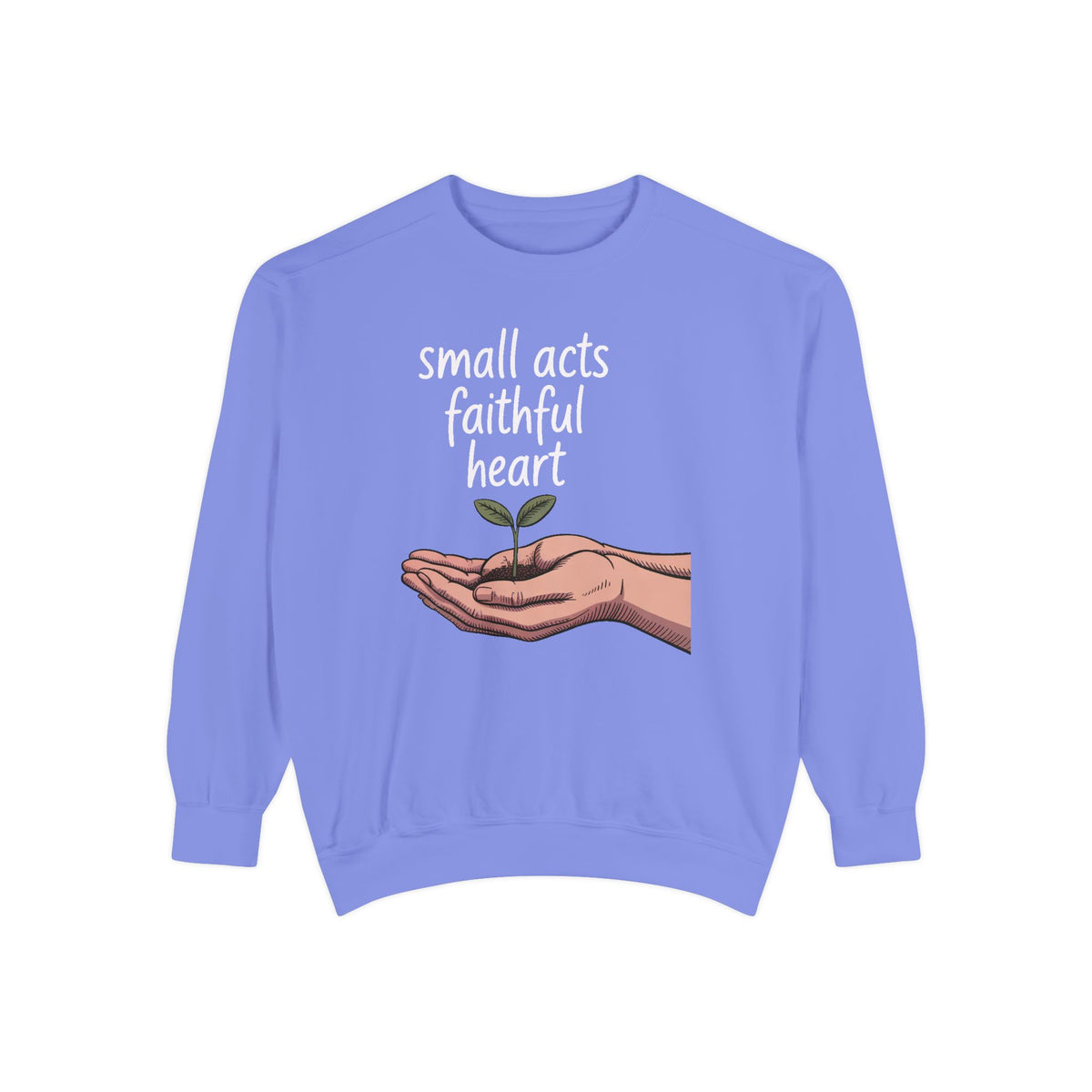 Church Volunteer Sweatshirt, Small Acts Faithful Heart Crewneck, Faith Based Gift For Volunteer, Christian Positive Message Pullover, Minis…