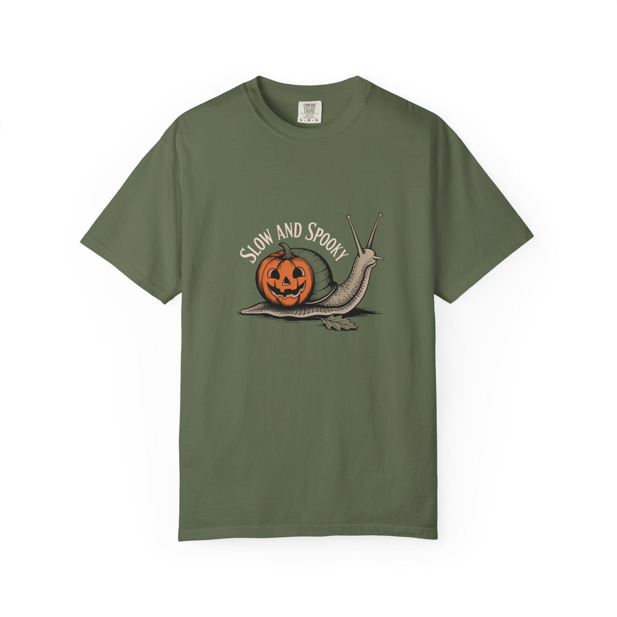 Slow And Spooky Snail Halloween Shirt, Vintage Pumpkin Snail T-Shirt, Cottagecore Halloween Tee, Funny Autumn Nature Gift