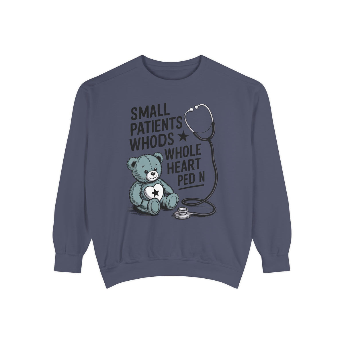 Peds RN Sweatshirt, Pediatric Nurse Gift, Small Patients Whole Heart Crewneck, Nurse Retirement Gift, Pediatric Nurse Appreciation Sweatshi…