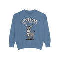 Stubborn Donkey Sweatshirt, Funny Donkey Crewneck, Stubborn And Proud Of It Shirt, Cute Farm Animal Gift, Embroidered Style Sweater