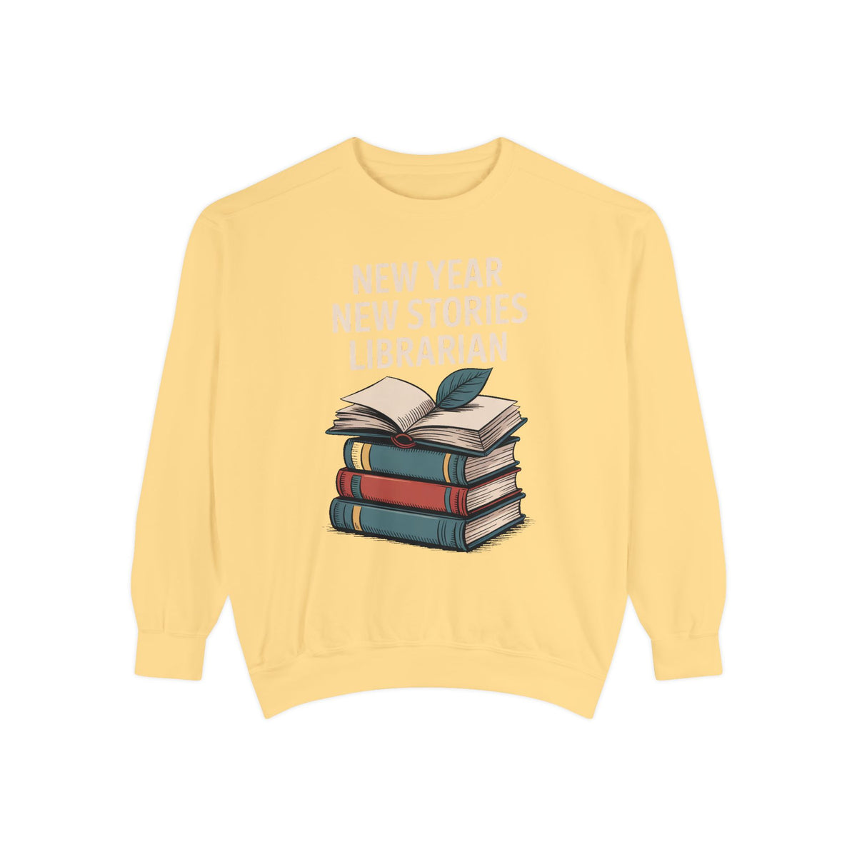 Librarian Sweatshirt, Back to School Gift For Librarian, New Year New Stories Tee, Library Lover Crewneck, Librarian Appreciation Gift