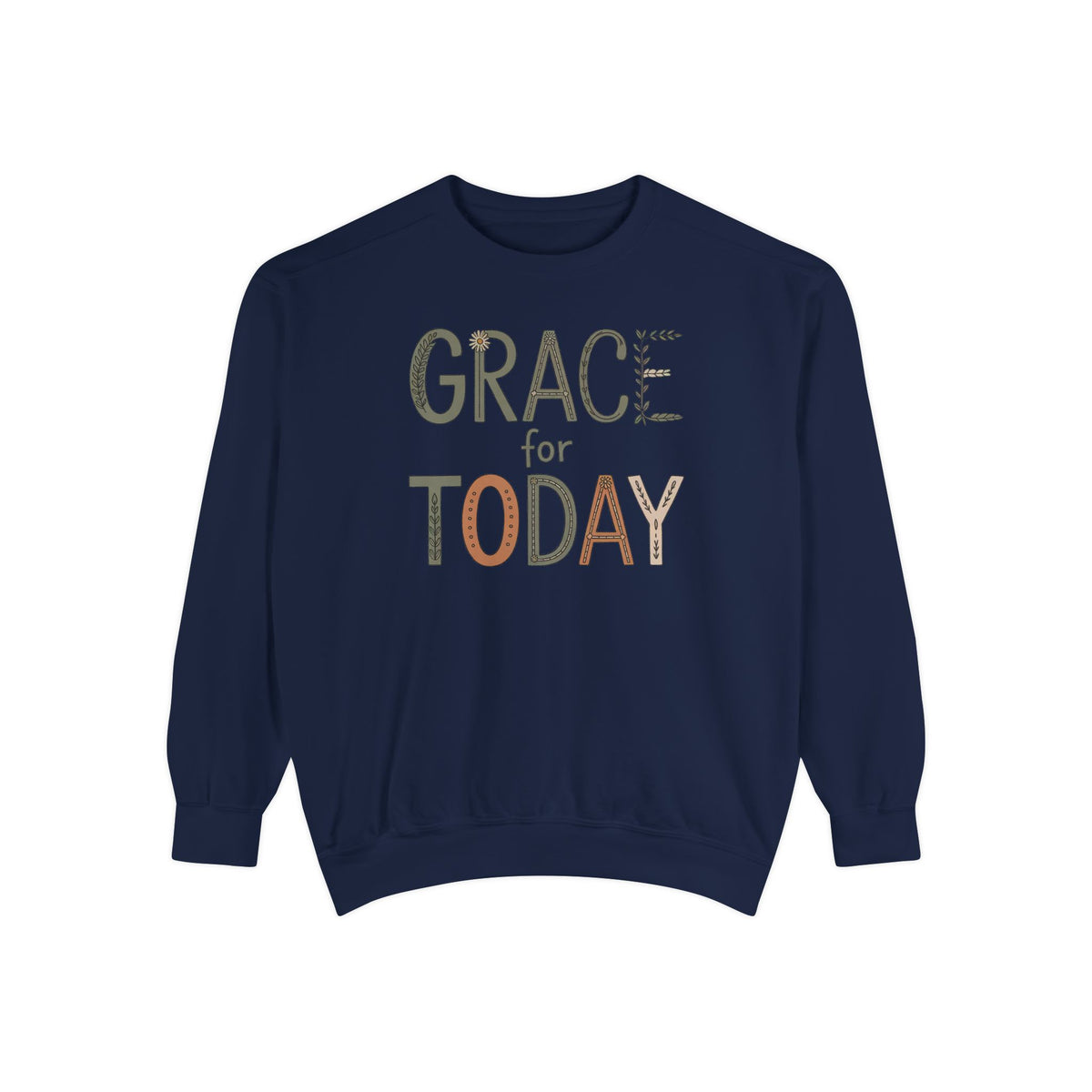 Christian Gift For Women, Grace For Today Sweatshirt, Faith Based Crewneck, Religious Sweatshirt Gift, Christian Woman Gift, Inspirational…