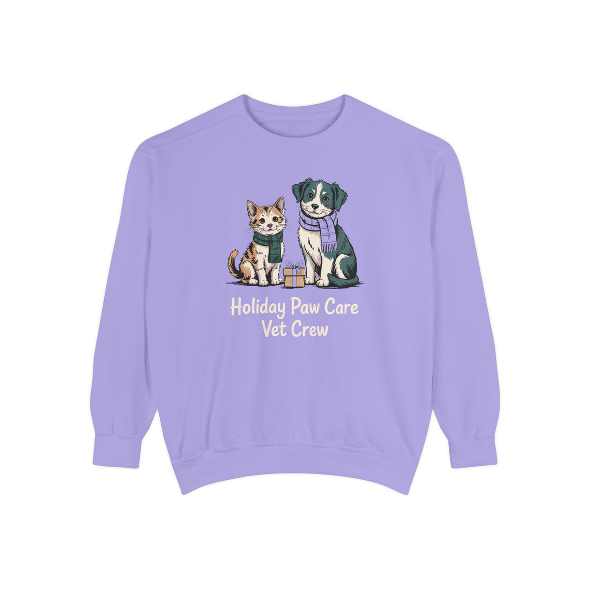 Vet Crew Sweatshirt, Holiday Paw Care Christmas Gift For Veterinarian, Vet Tech Christmas Shirt, Veterinary Crew Holiday Sweatshirt, Vet Of…