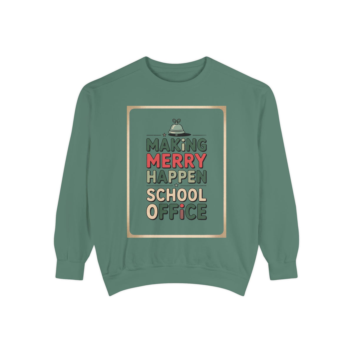 School Office Sweatshirt, Making Merry Happen Christmas Crew, School Office Staff Gift, Christmas Profession Crewneck, Office Team Holiday…