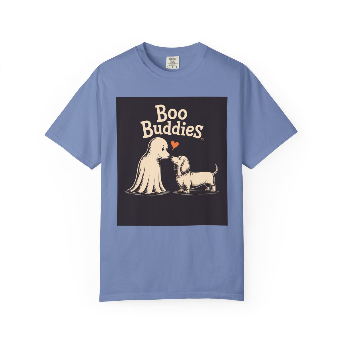 Boo Buddies Halloween Shirt, Ghost And Dachshund T-Shirt, Cute Dog Ghost Halloween Tee, Spooky Season Dog Lover Gift