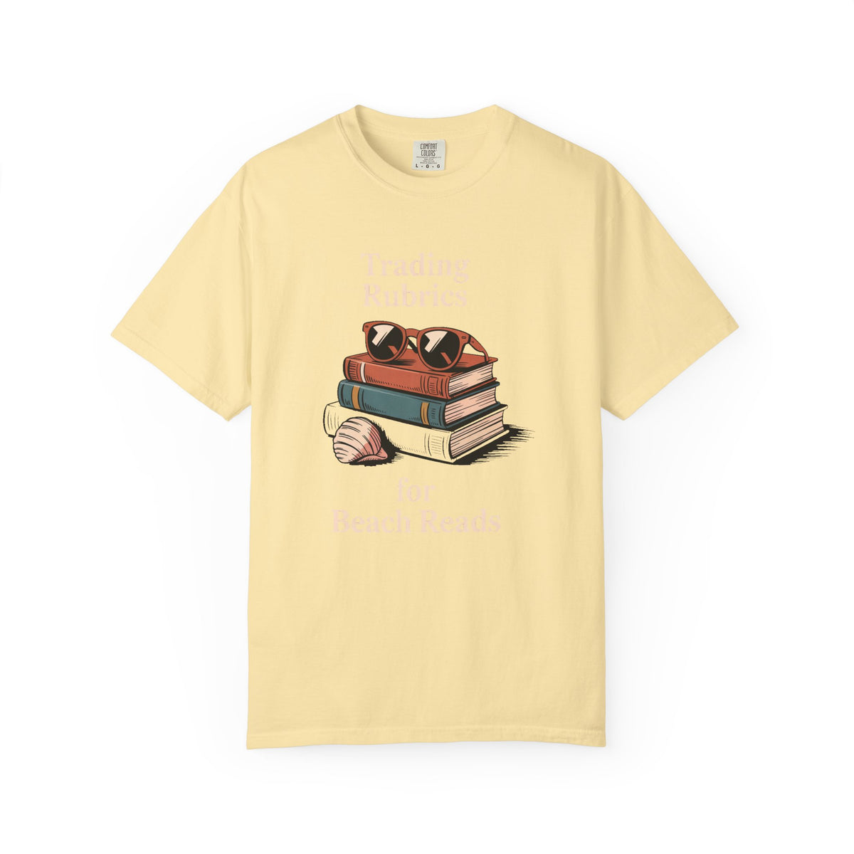 ELA Teacher Shirt, End of Year Teacher Gift, Trading Rubrics for Beach Reads Tee, English Teacher Appreciation Gift, Book Lover Shirt