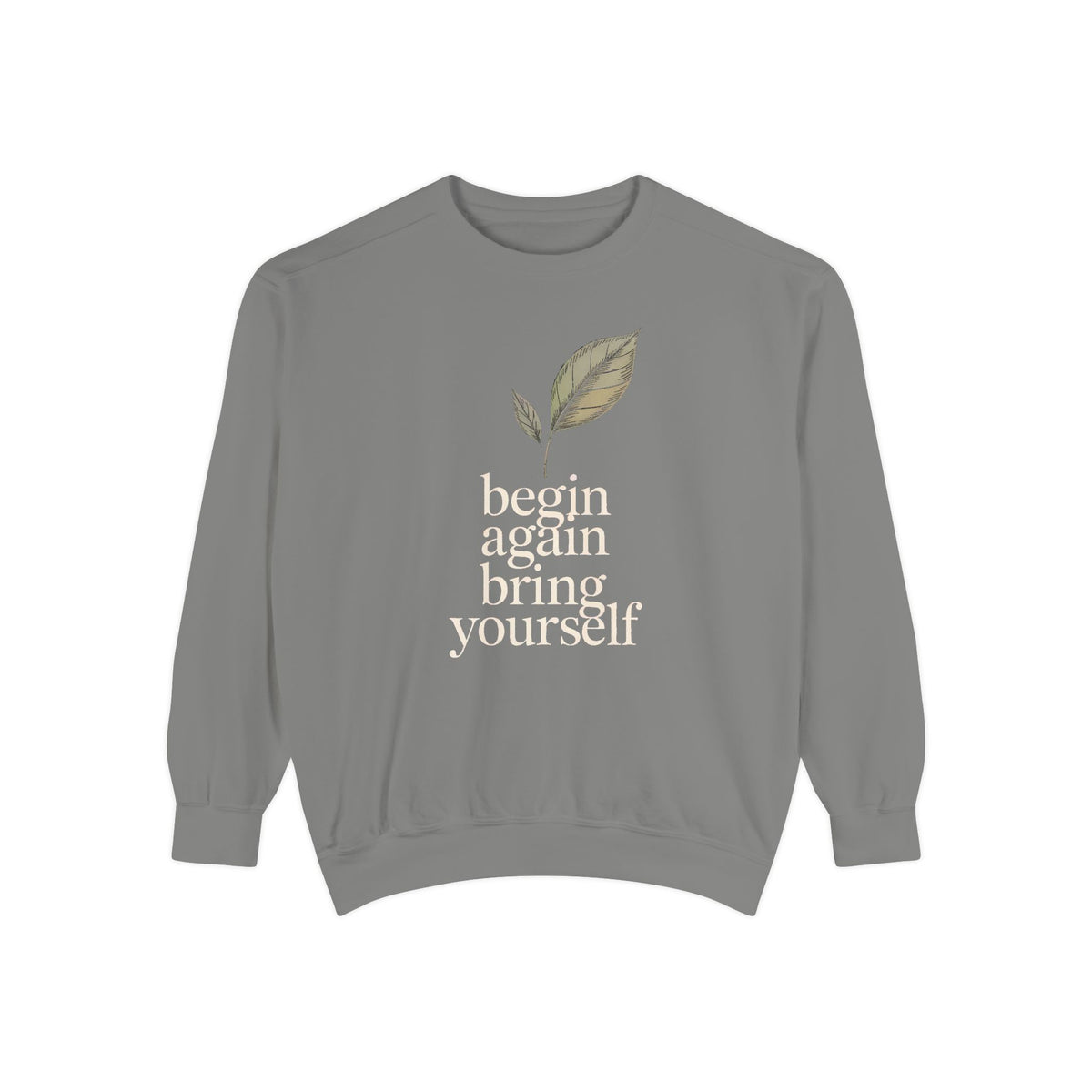 New Job Sweatshirt, Begin Again Crewneck, New Chapter Gift, Faith Based Gift, Positive Message Sweatshirt, Inspirational New Job Gift
