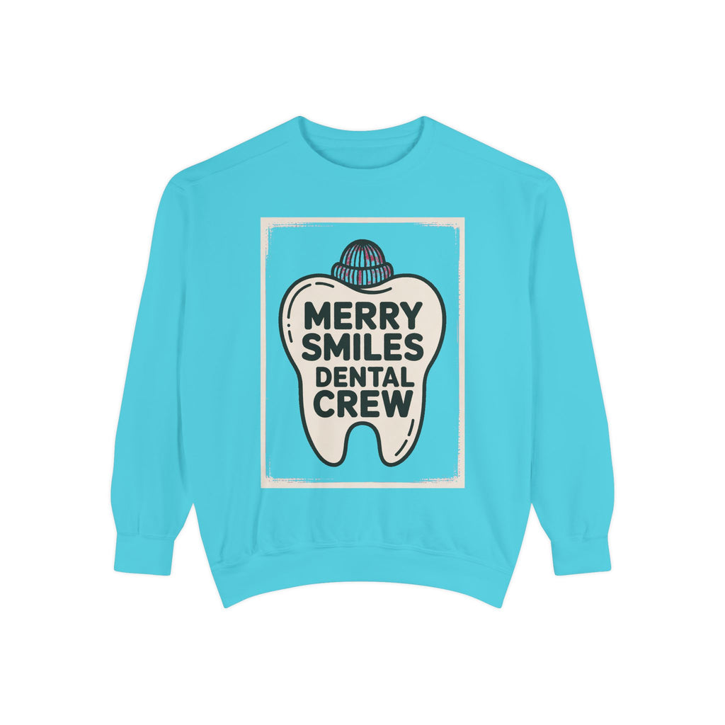 Dental Christmas Team Sweatshirt, Merry Smiles Dental Crew Gift, Christmas Gift For Dentist, Dental Office Holiday Sweatshirt, Dental Hygie…