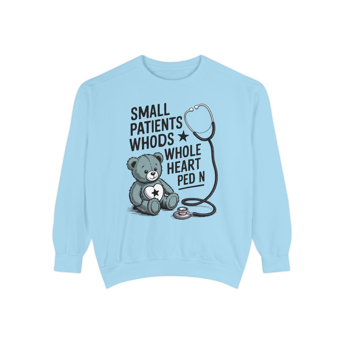 Peds RN Sweatshirt, Pediatric Nurse Gift, Small Patients Whole Heart Crewneck, Nurse Retirement Gift, Pediatric Nurse Appreciation Sweatshi…